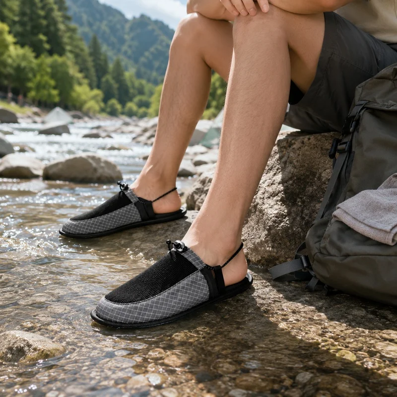 Outdoor Camping Slippers - Portable Foldable Travel Slippers Unisex Anti