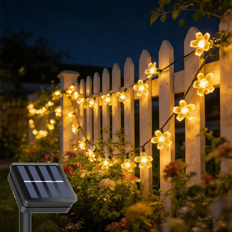 Outdoor Camping Lights String - Outdoor Solar Led String Lights Cherry