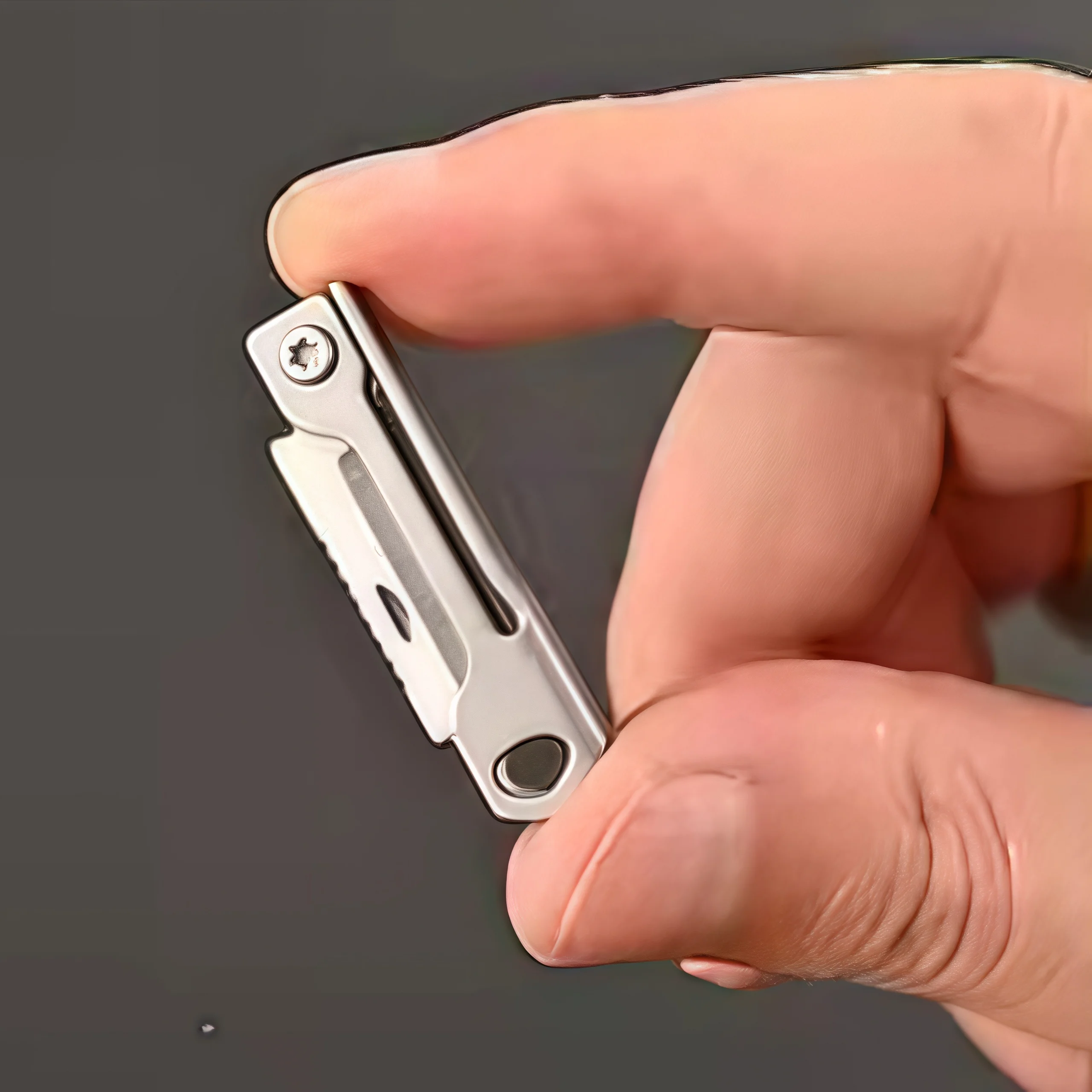 Outdoor Camping Utensils - 1Pc Stainless Steel Mini Folding Knife
