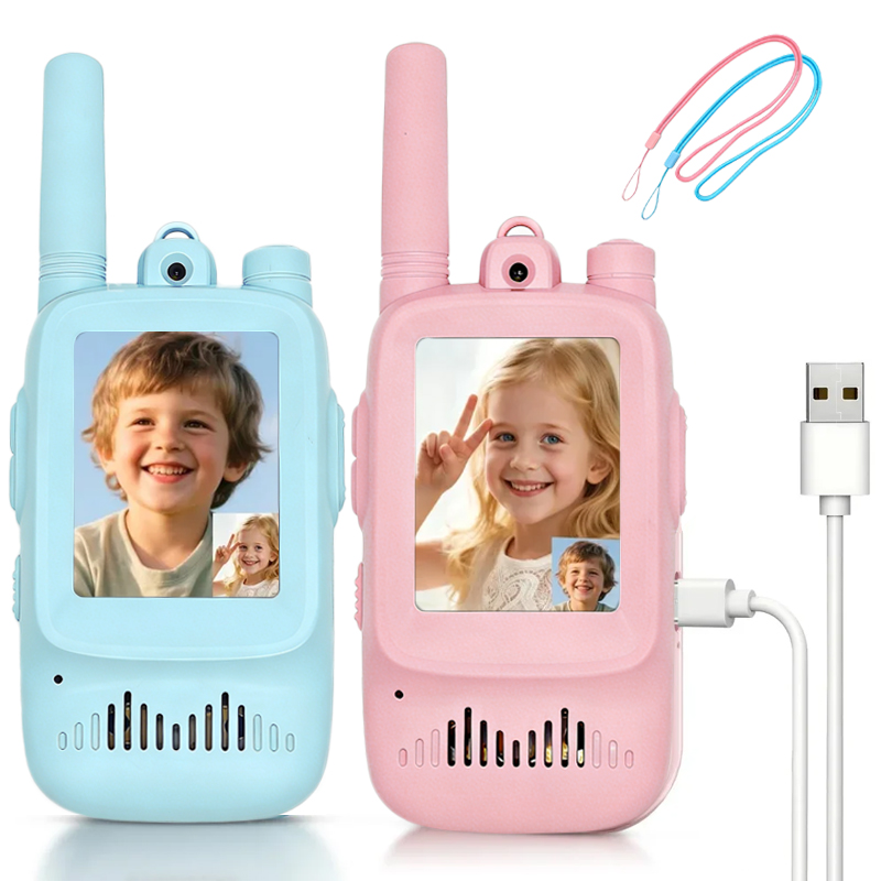Outdoor Camping Videos - 2pcs Kids Video Walkie Talkie Rechargeable