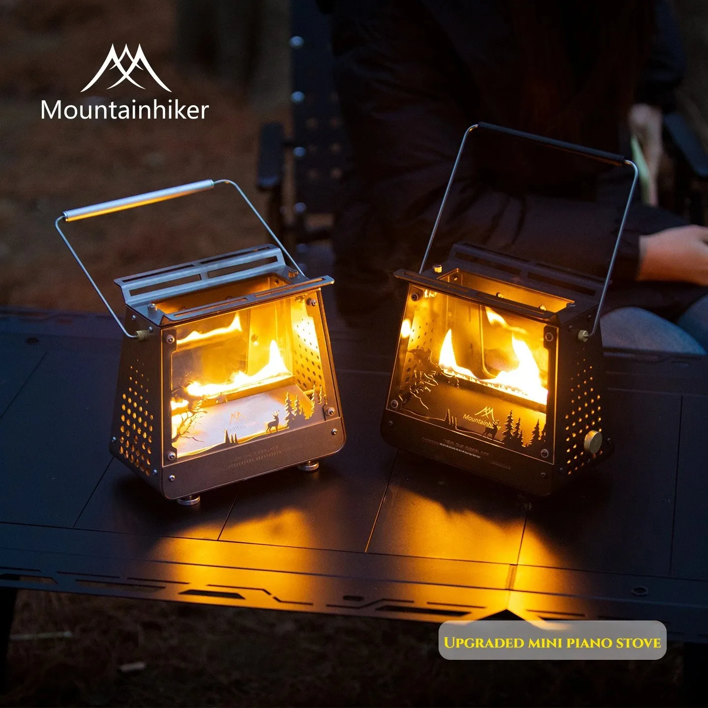 Outdoor Camping Fire Pit - MOUNDAINHIKER Stainless Steel Portable Mini Fire