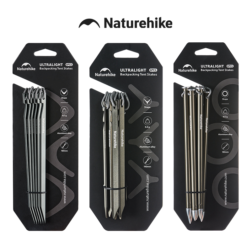 Outdoor Camping Utensils - Naturehike Tent Nail 7075 Aluminum Alloy