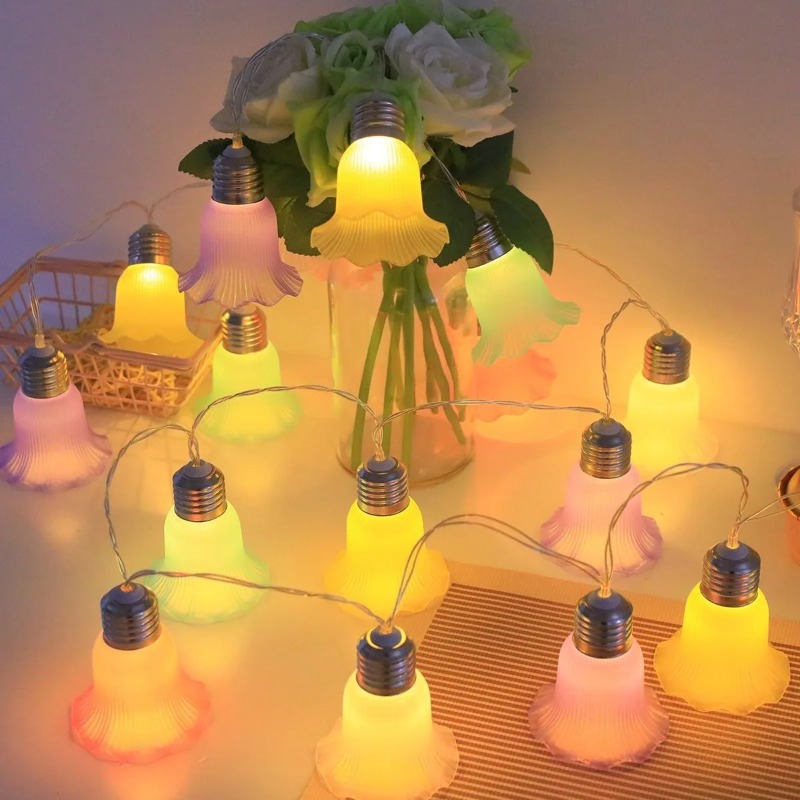 Bell Flower LED String Lights  - đánh giá và giá Outdoor Camping Lights String