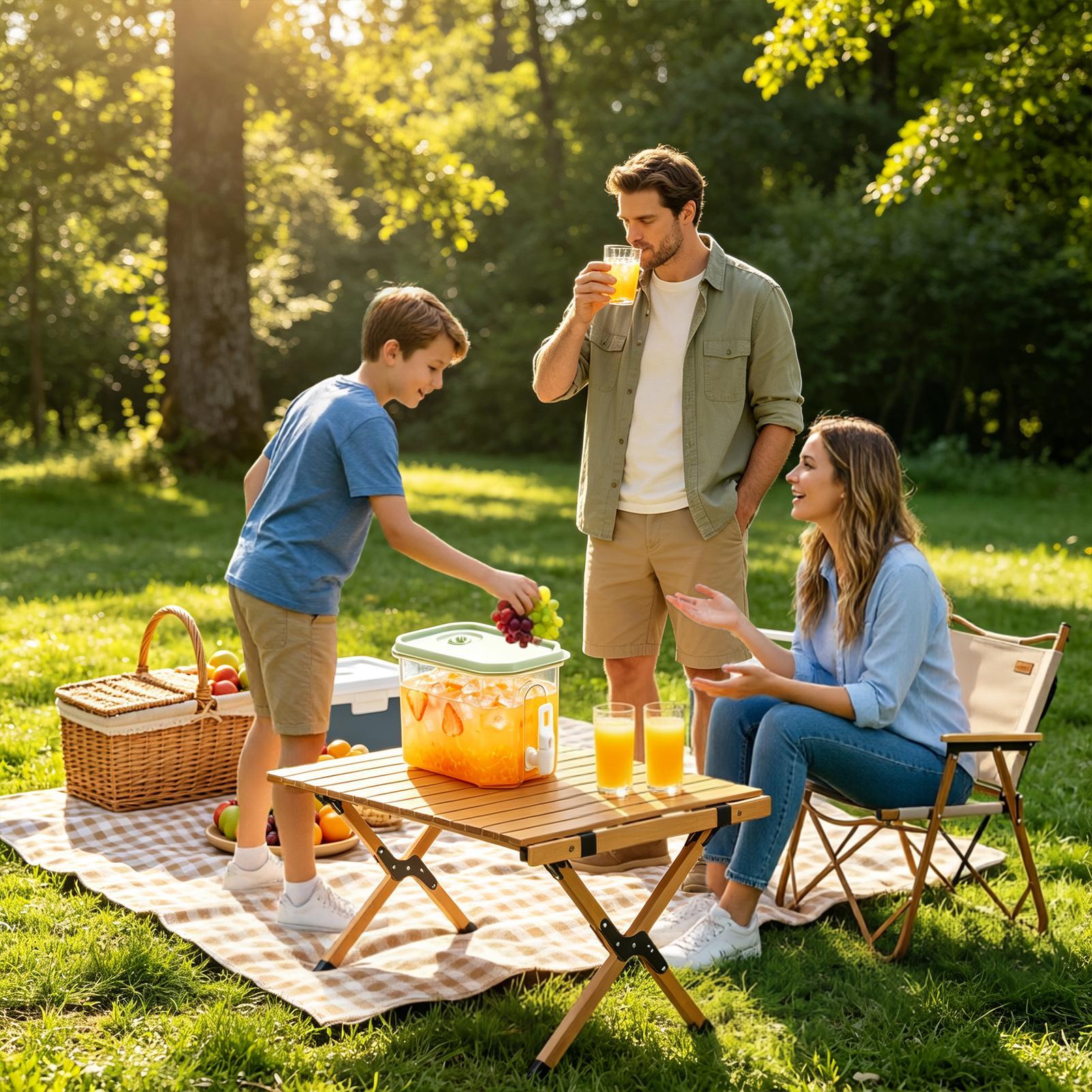 Drink Dispenser 3.5L Leakproof - đánh giá và giá Outdoor Camping Fridge