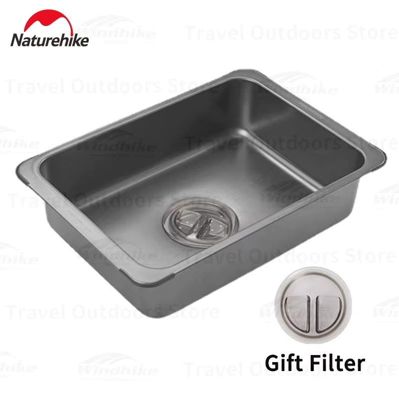Naturehike Washing Sink Stainl - đánh giá và giá Outdoor Camping Sink