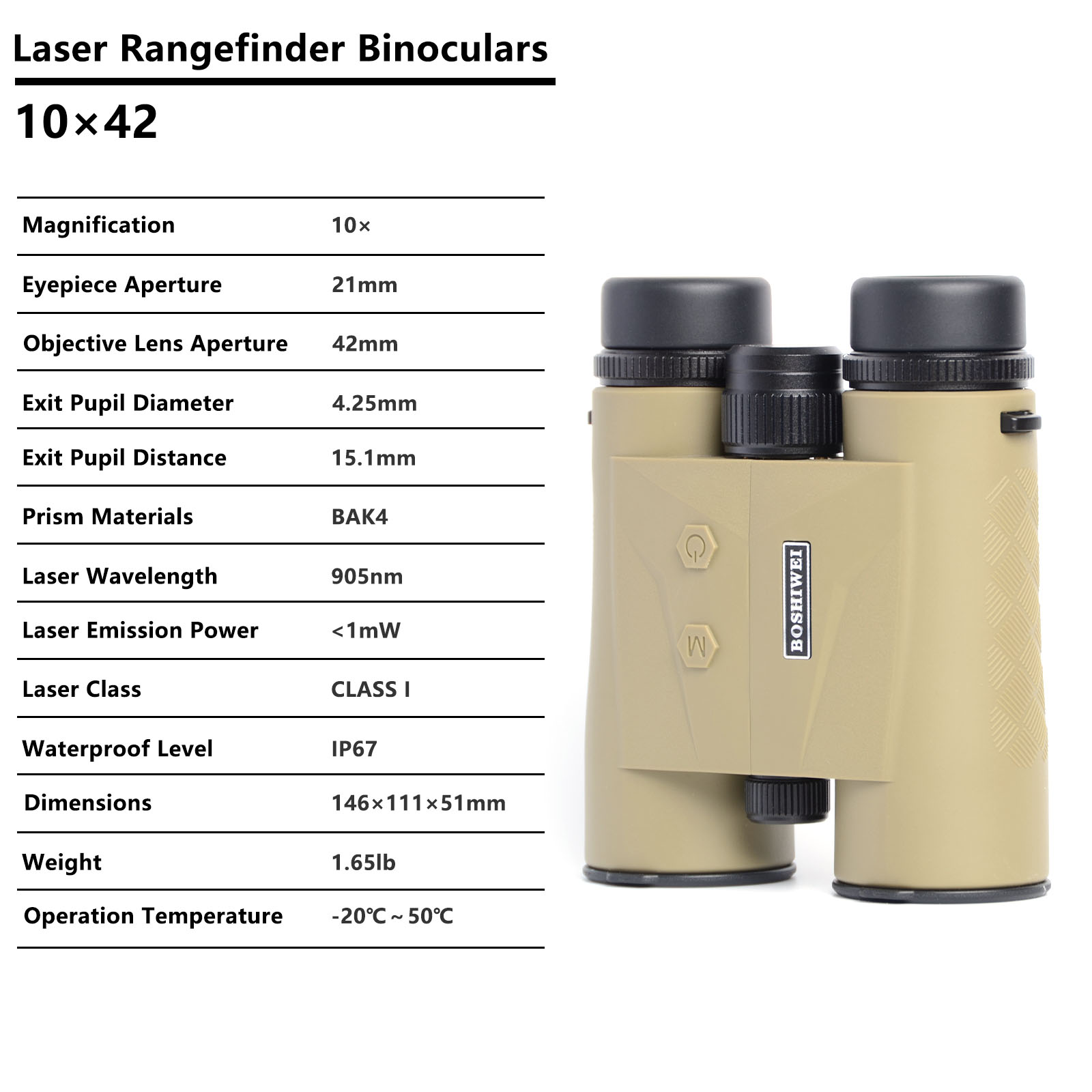BOSHIWEI 10x42 HD Laser Rangef - đánh giá và giá Outdoor Camping Jobs