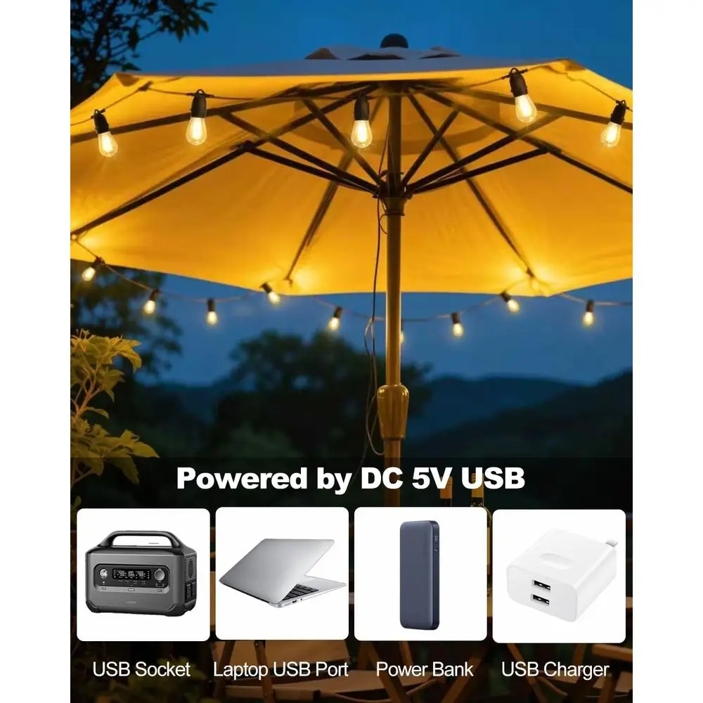 24.6ft USB Powered String Ligh - đánh giá và giá Outdoor Camping Lights String