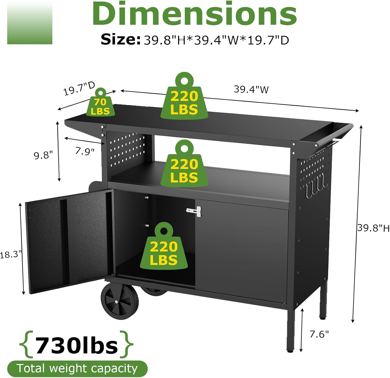Outdoor Grill Cart Table With  - đánh giá và giá Outdoor Camping Vehicle