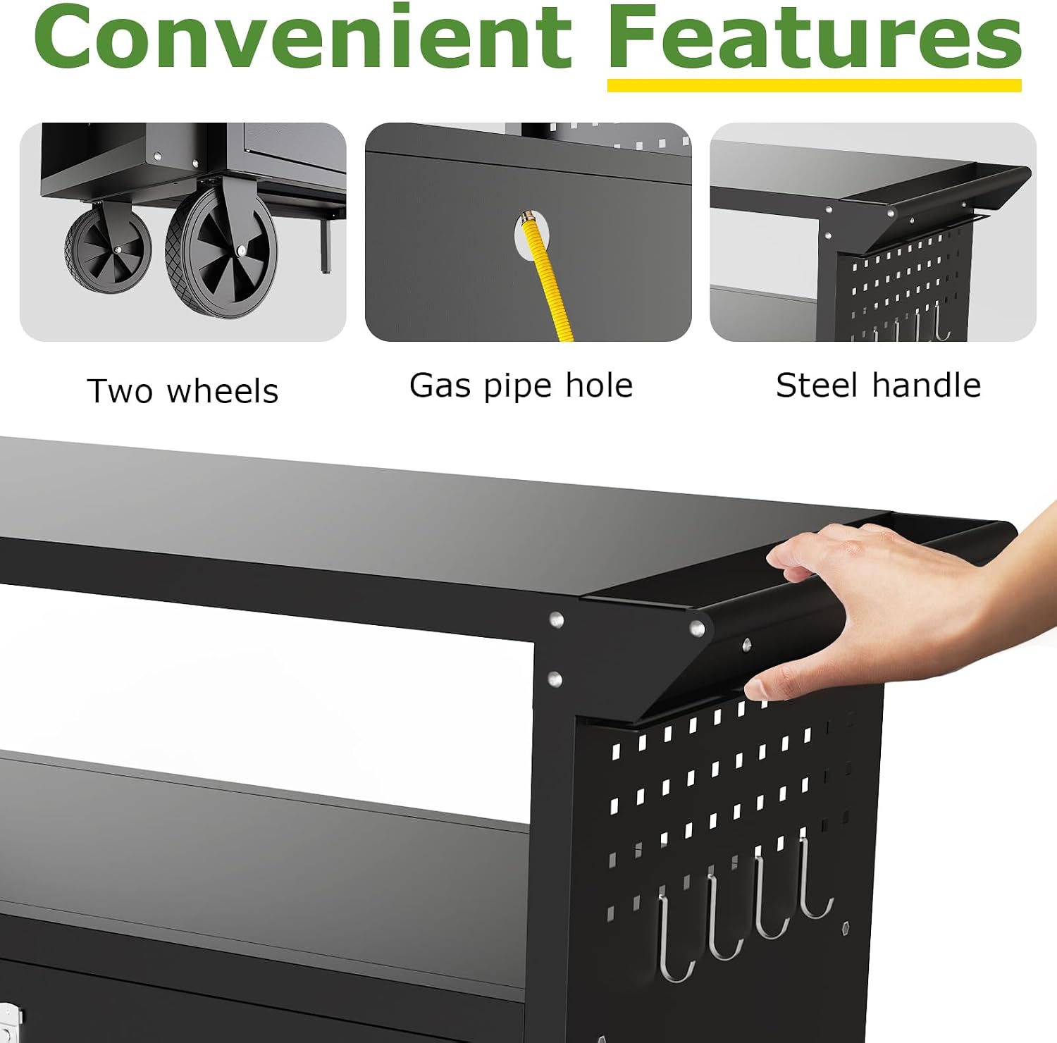 Outdoor Grill Cart Table With  - đánh giá và giá Outdoor Camping Vehicle