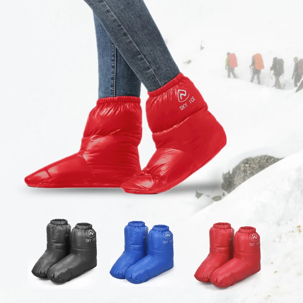 Winter Thermal Down Camping Sl - đánh giá và giá Outdoor Camping Slippers