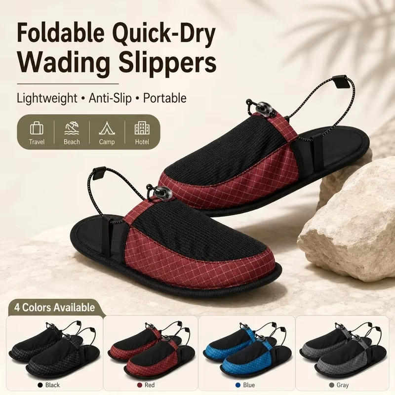 Foldable Quick Dry Water Slipp - đánh giá và giá Outdoor Camping Slippers