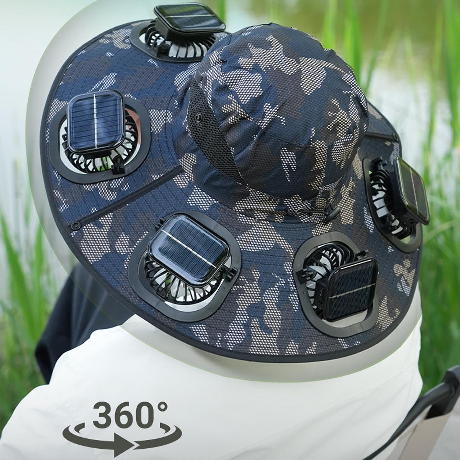 Hot 6 Fans Solar Fan Hat Breat - đánh giá và giá Outdoor Camping Hat