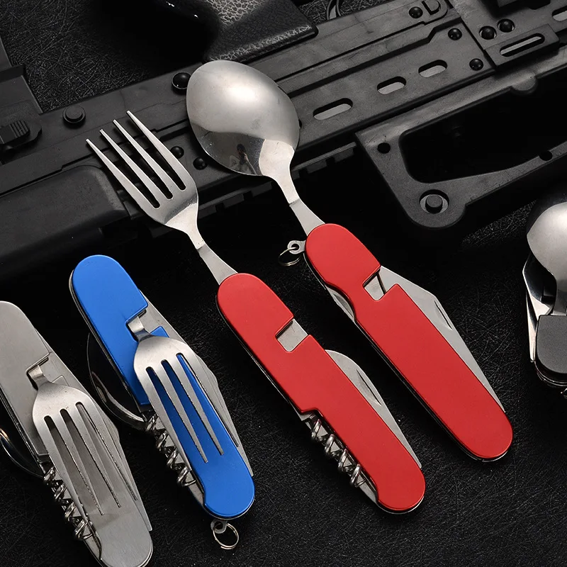 4 in 1 Folding Tableware Detac - đánh giá và giá Outdoor Camping Utensils