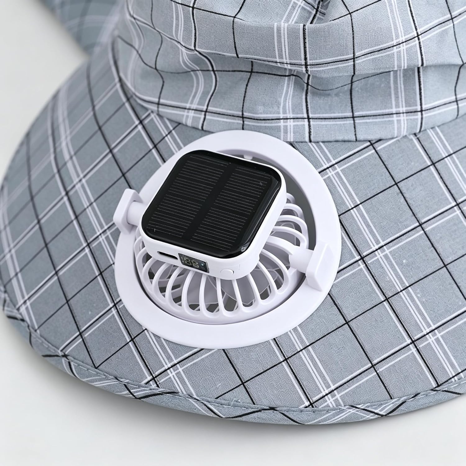 1PC Solar Power Neck Guard Fan - đánh giá và giá Outdoor Camping Hat
