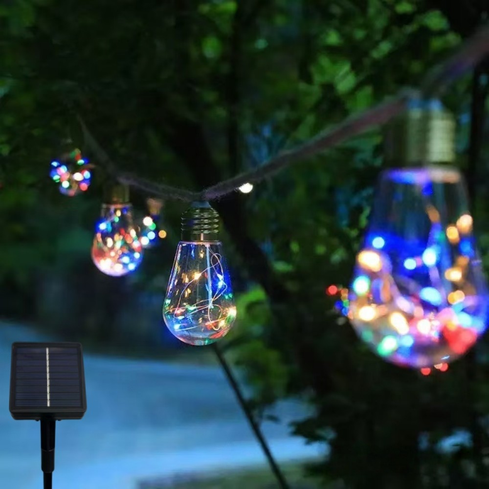 1PC 5M10LED Solar Hemp Rope Pa - đánh giá và giá Outdoor Camping Lights String