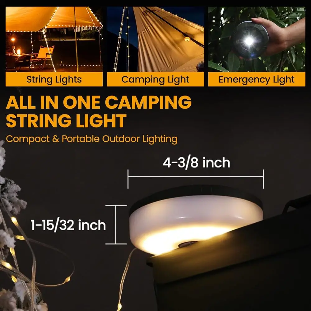 Rechargeable Camping String Li - đánh giá và giá Outdoor Camping Lights String
