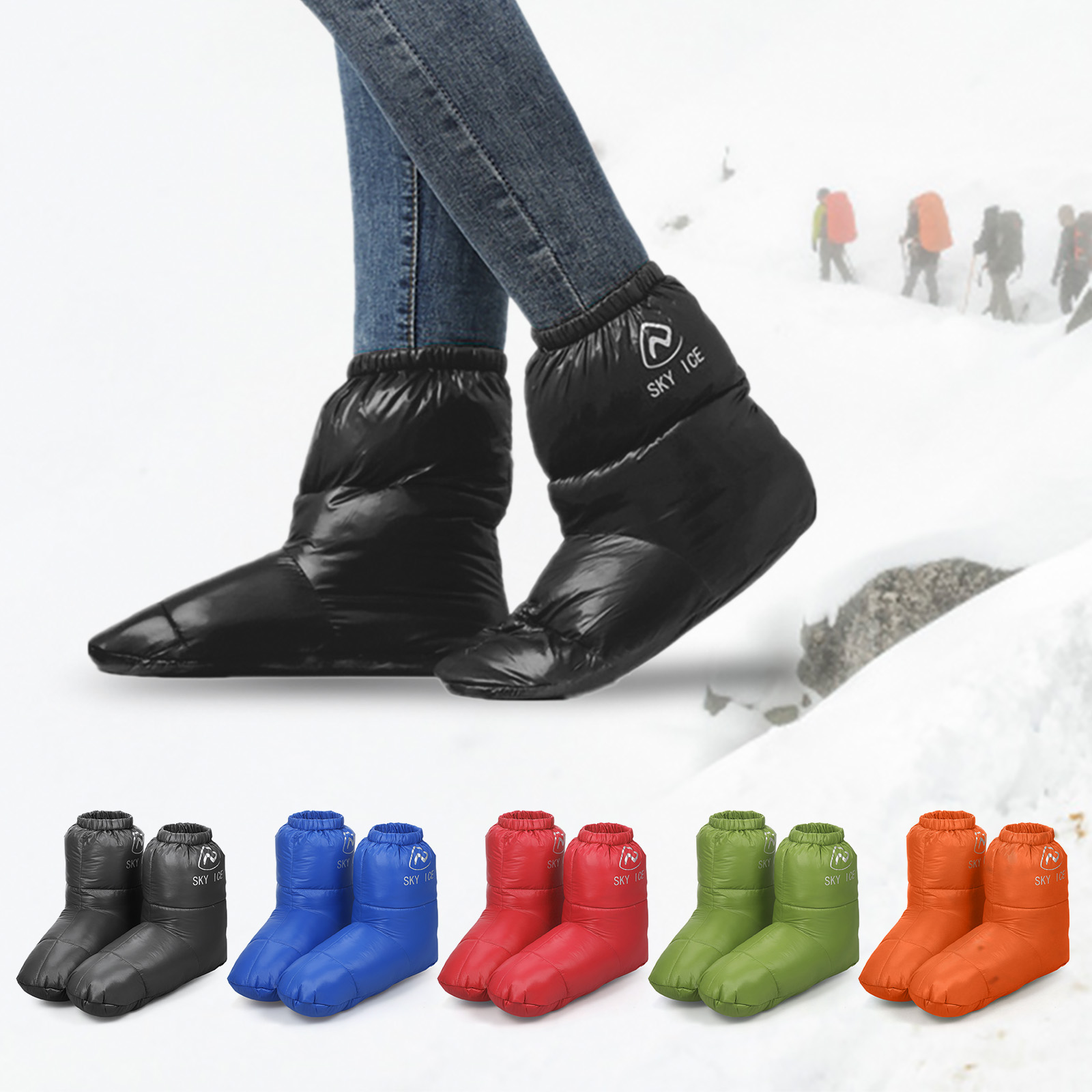 Down Booties Camping Slippers  - đánh giá và giá Outdoor Camping Slippers