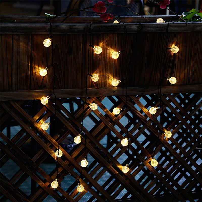 Solar Crystal Ball Fairy Strin - đánh giá và giá Outdoor Camping Lights String