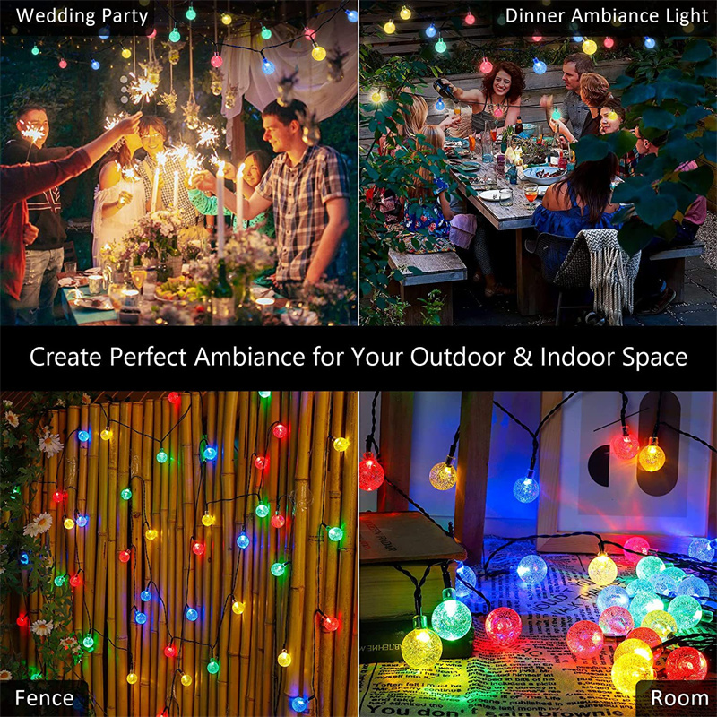 Solar Crystal Ball Fairy Strin - đánh giá và giá Outdoor Camping Lights String