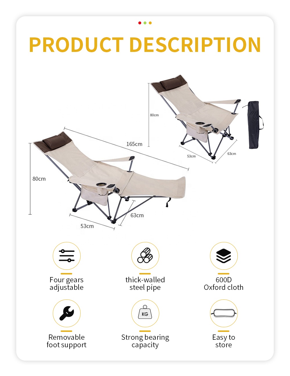 Portable Folding Reclining Cha - đánh giá và giá Outdoor Camping Chairs Folding