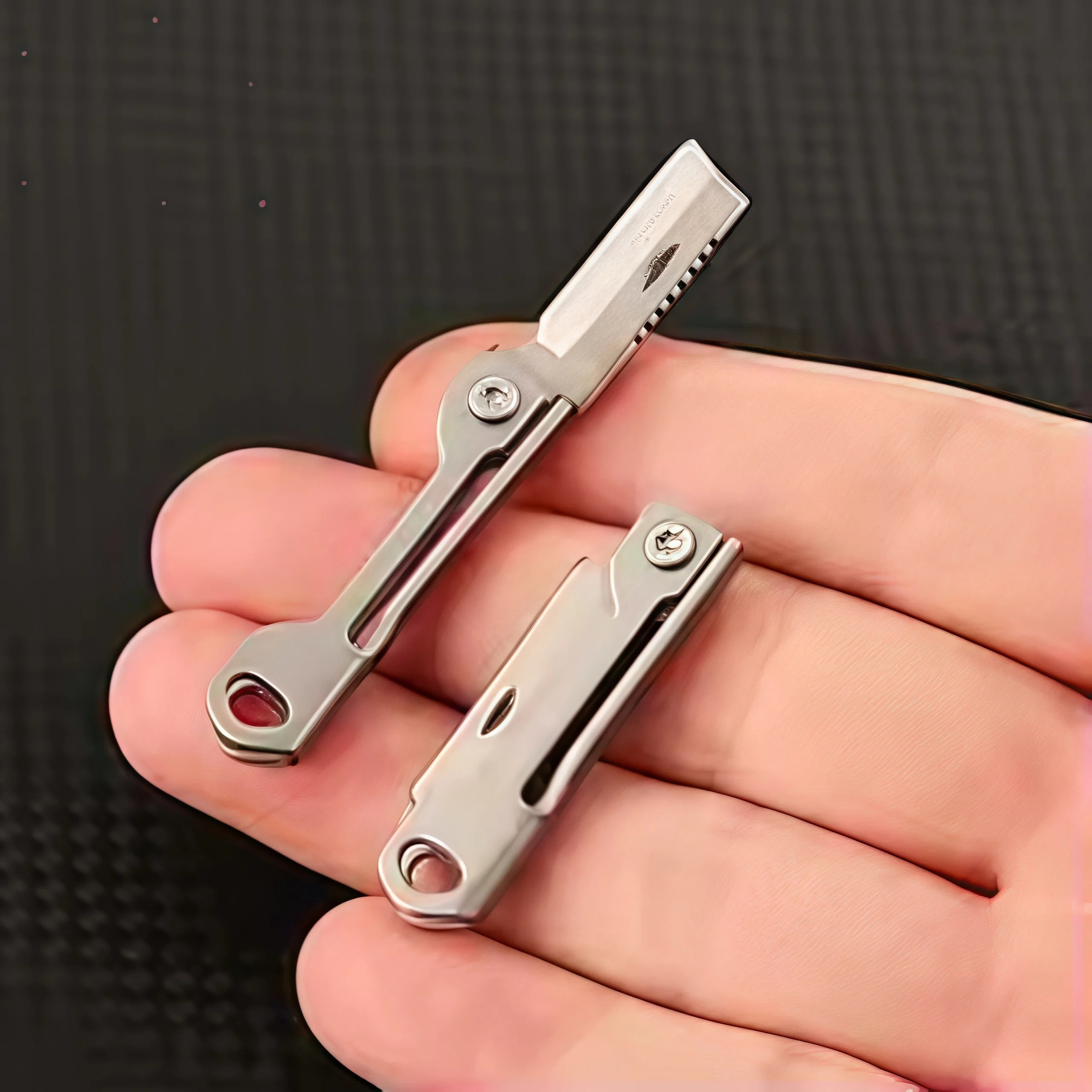 1Pc Stainless Steel Mini Foldi - đánh giá và giá Outdoor Camping Utensils