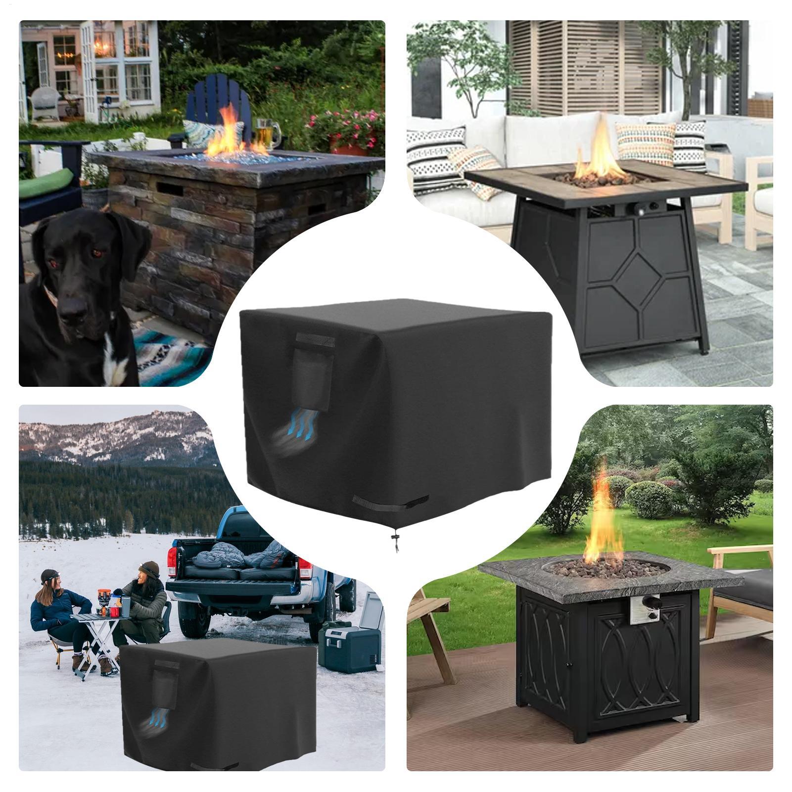 Fire Pit Cover Square 30 Inch  - đánh giá và giá Outdoor Camping Fire Pit