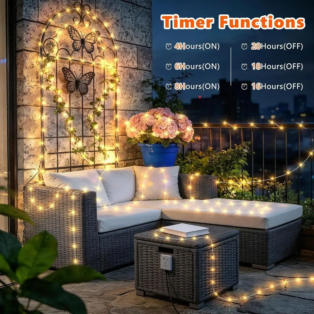 Camping String Lights, 66ft 20 - đánh giá và giá Outdoor Camping Lights String