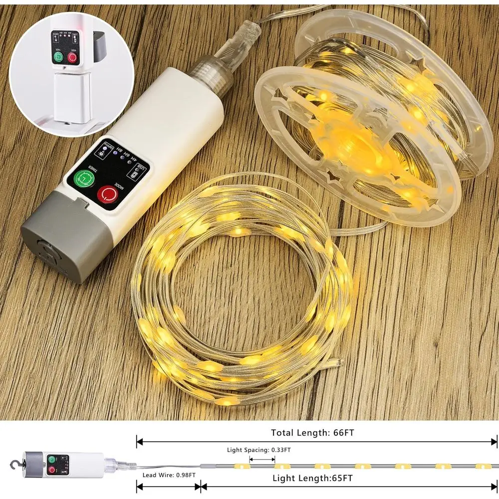 Camping String Lights, 66ft 20 - đánh giá và giá Outdoor Camping Lights String