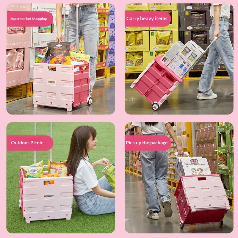 Portable Foldable Shopping Tro - đánh giá và giá Outdoor Camping Vehicle