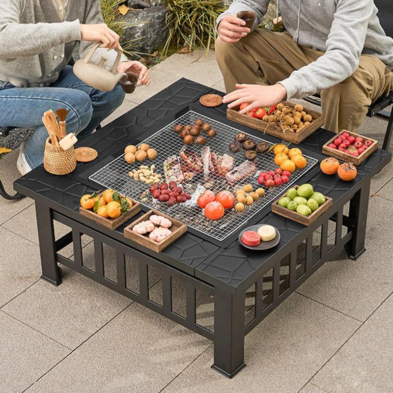 Camping Firewood Stove Square  - đánh giá và giá Outdoor Camping Fire Pit