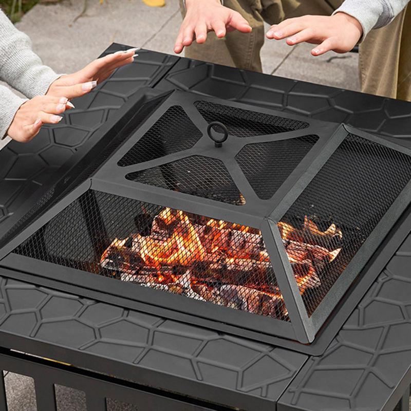 Camping Firewood Stove Square  - đánh giá và giá Outdoor Camping Fire Pit