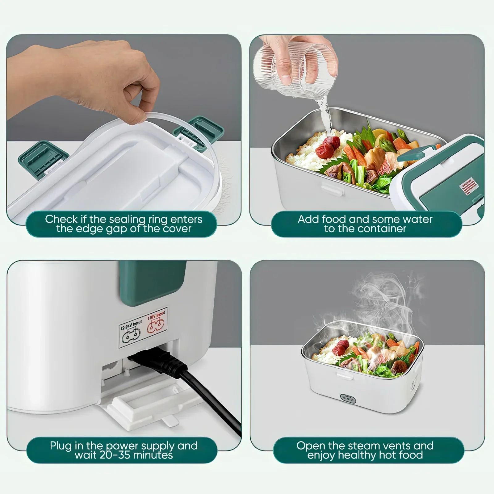 Electric Lunch Box Food Warmer - đánh giá và giá Outdoor Camping Vehicle
