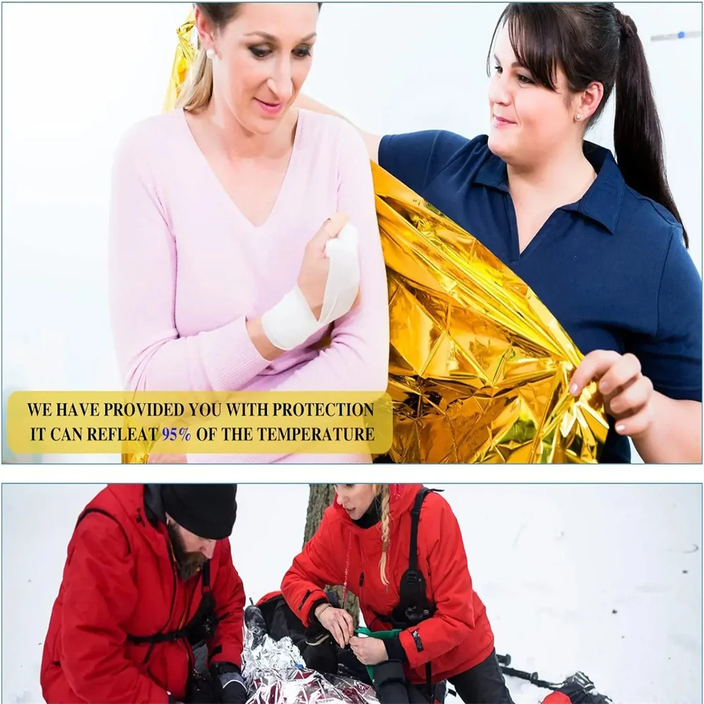 5Pcs Emergency Thermal Blanket - đánh giá và giá Outdoor Camping Rug