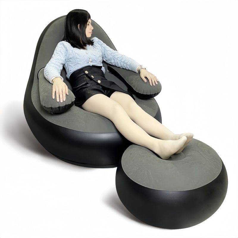 PVC Inflatable Sofa with Armre - đánh giá và giá Outdoor Camping Chairs Folding