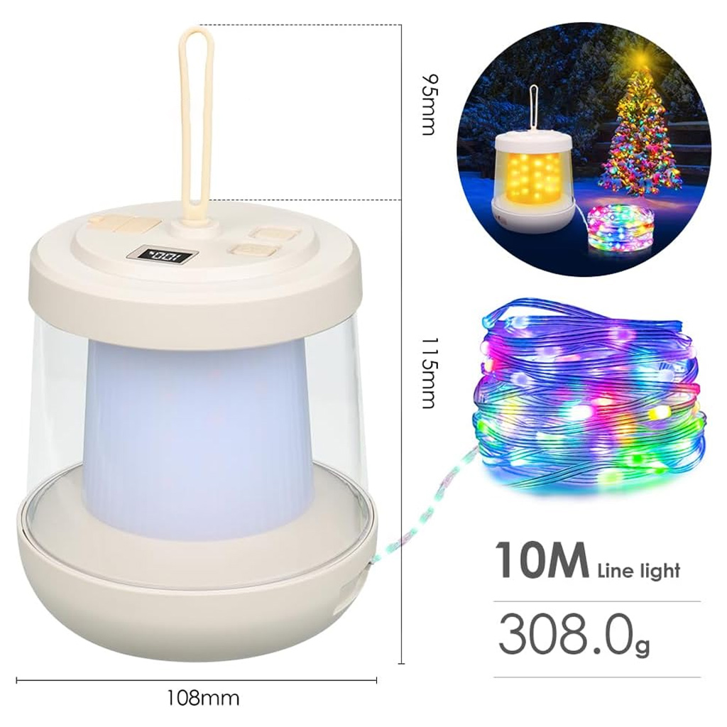 2-in-1 Camping Lantern & Strin - đánh giá và giá Outdoor Camping Lights String