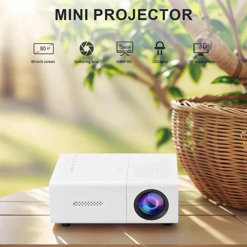 1080P LED Mini Projector with  - đánh giá và giá Outdoor Camping Videos