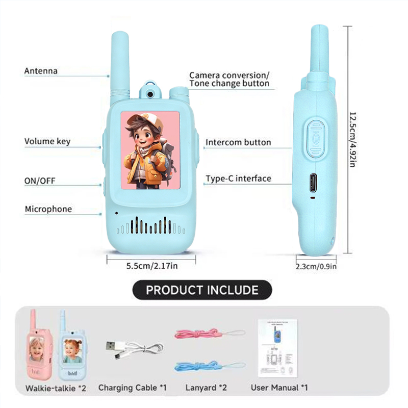 2pcs Kids Video Walkie Talkie  - đánh giá và giá Outdoor Camping Videos
