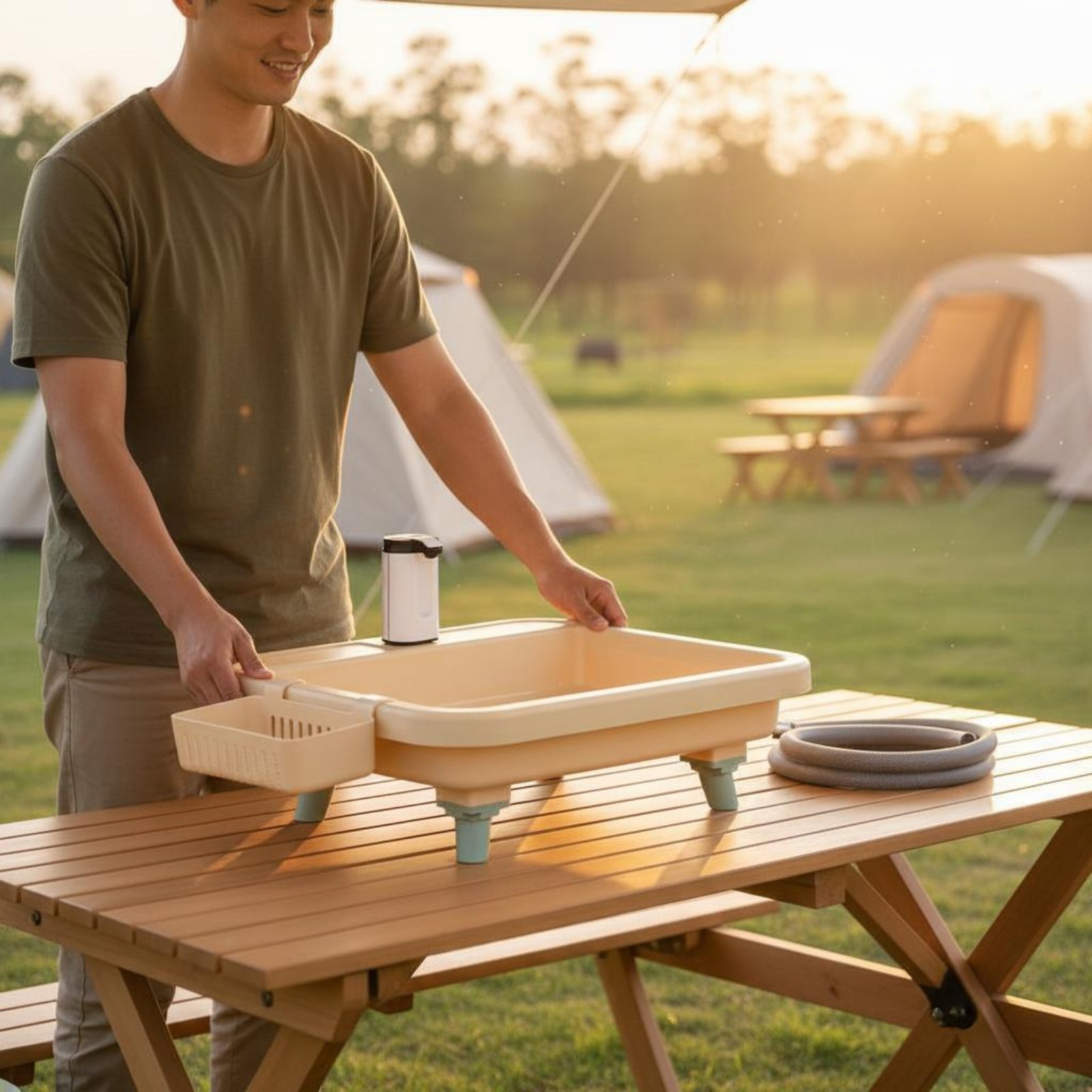 Portable Hand Washing Station  - đánh giá và giá Outdoor In Camping