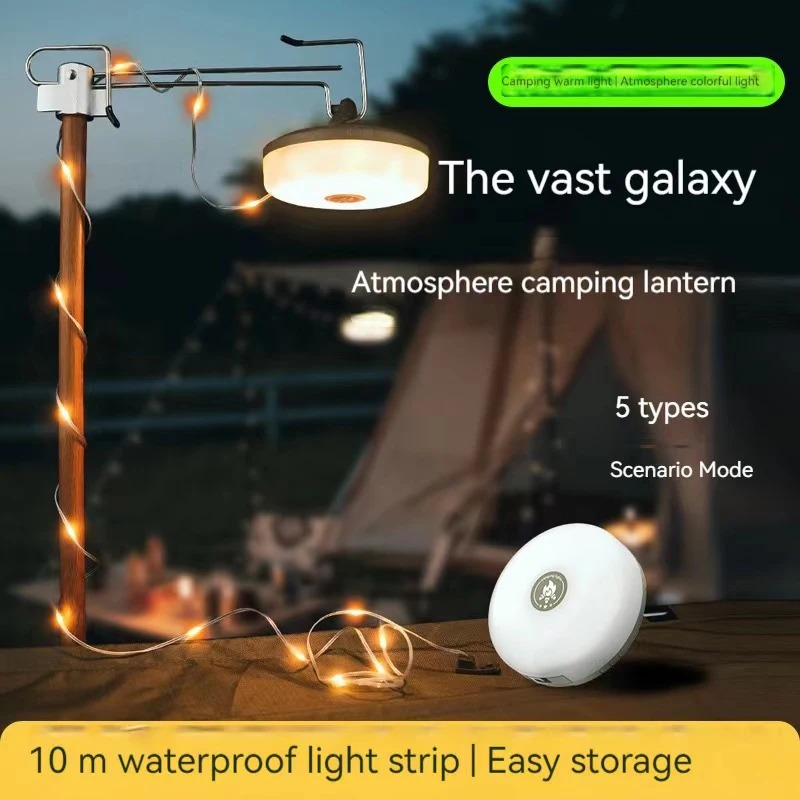 Outdoor LED String Lights 10M  - đánh giá và giá Outdoor Camping Lights String