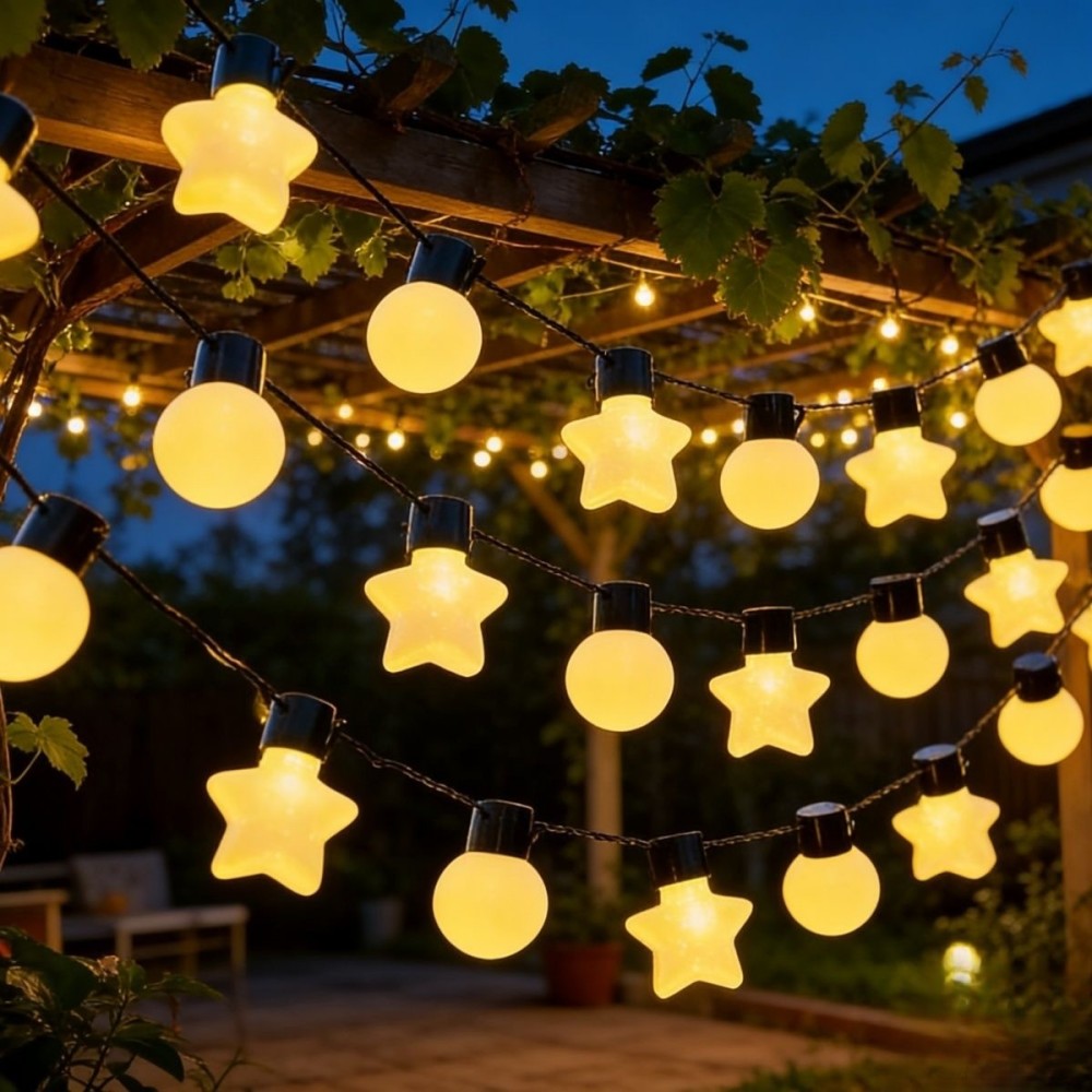 Solar G50 White Star & Globe S - đánh giá và giá Outdoor Camping Lights String