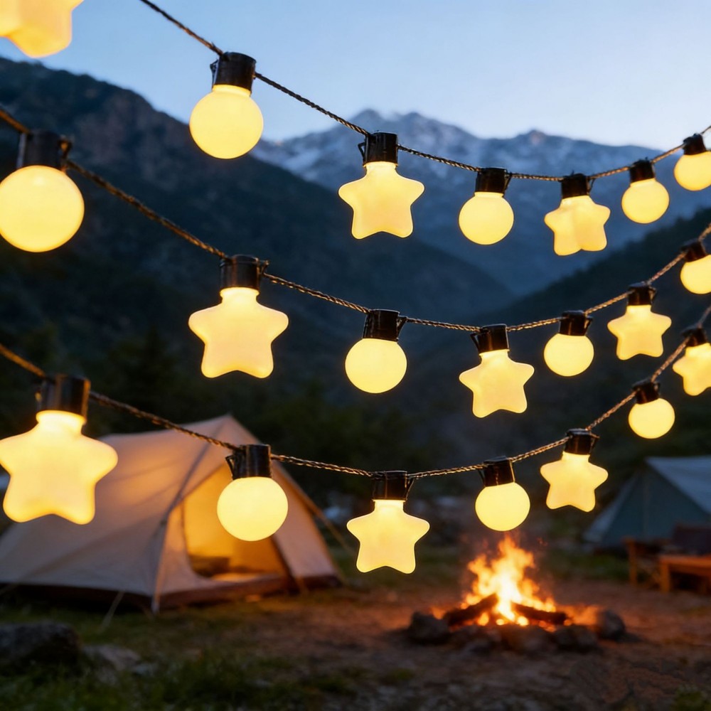 Solar G50 White Star & Globe S - đánh giá và giá Outdoor Camping Lights String
