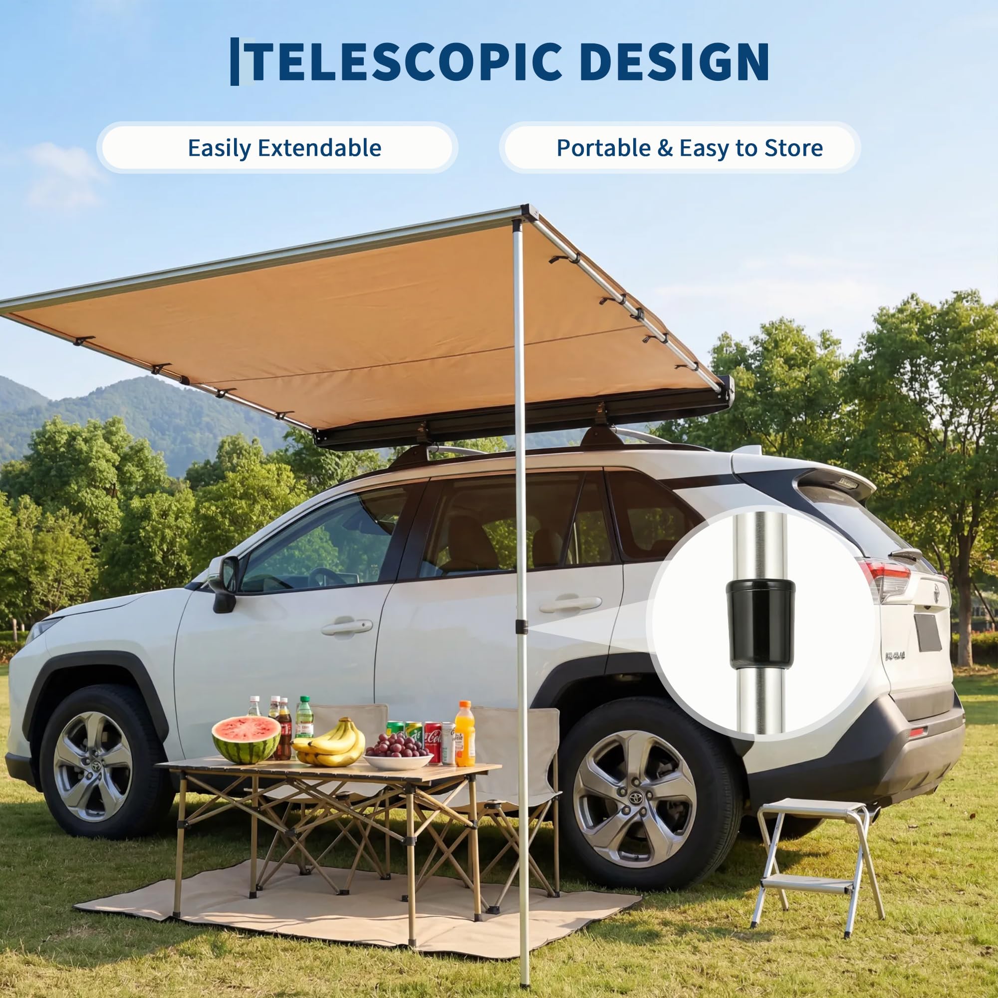 SUV Truck Van Roof Rack Awning - đánh giá và giá Outdoor Camping Vehicle