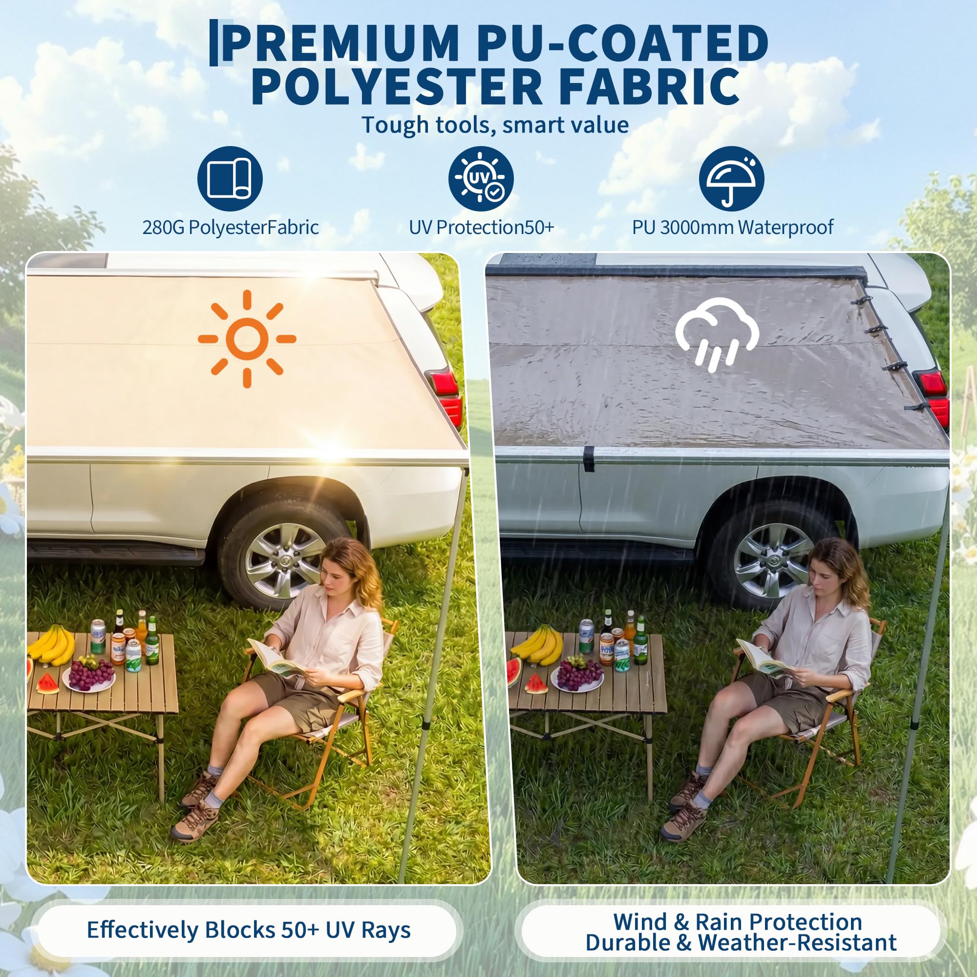 SUV Truck Van Roof Rack Awning - đánh giá và giá Outdoor Camping Vehicle